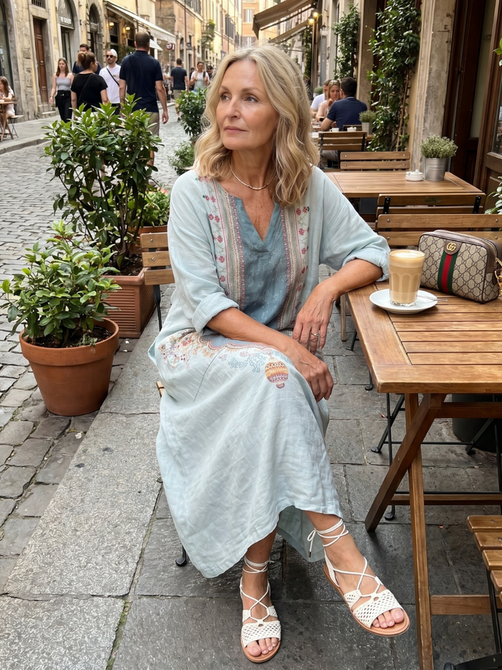 MARGIT | Hímzett középső rész és laza szabás