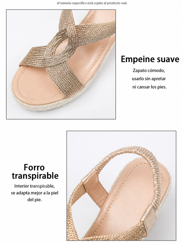 ROSE | Fonott nyári magassarkú