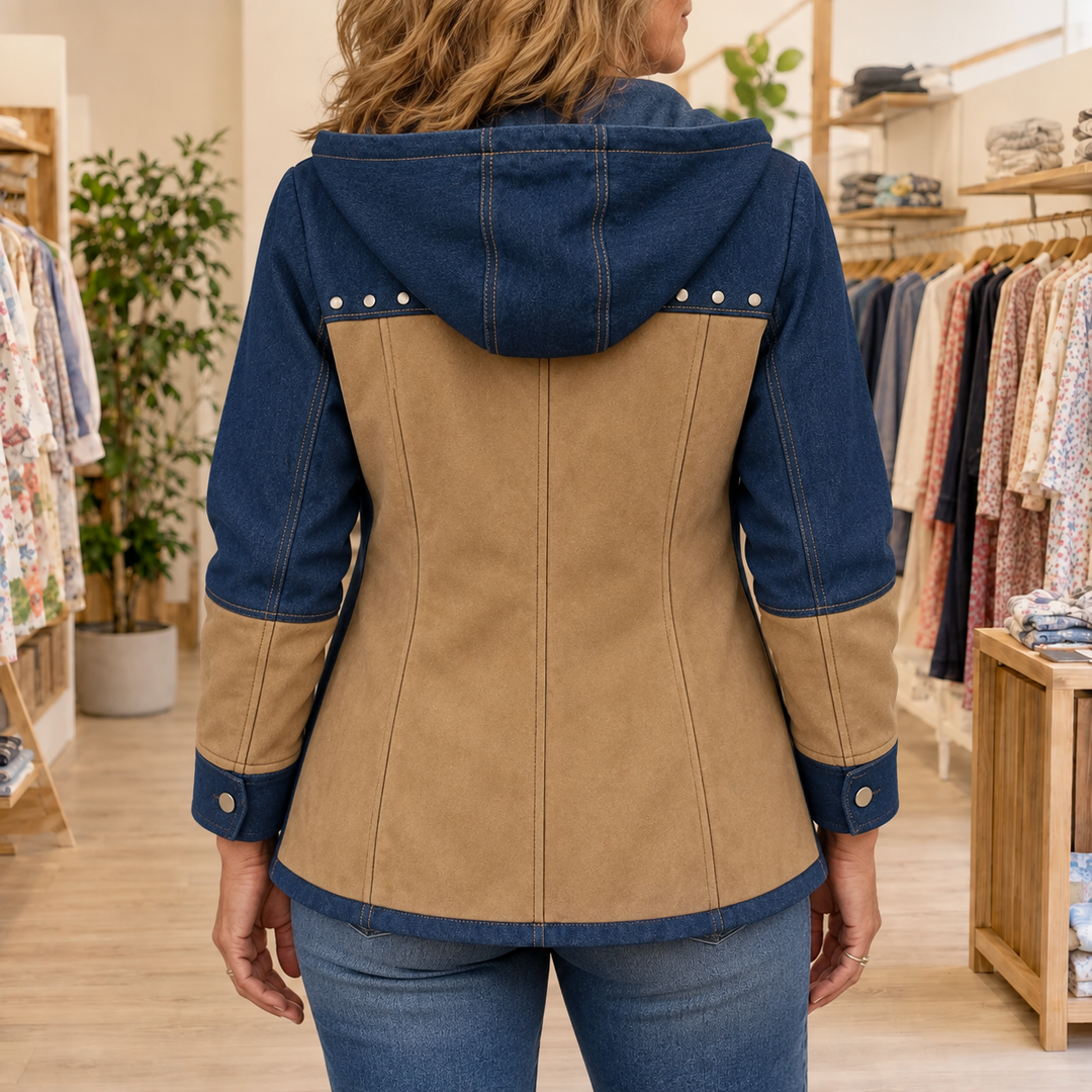 Harper patchwork kapucnis dzseki