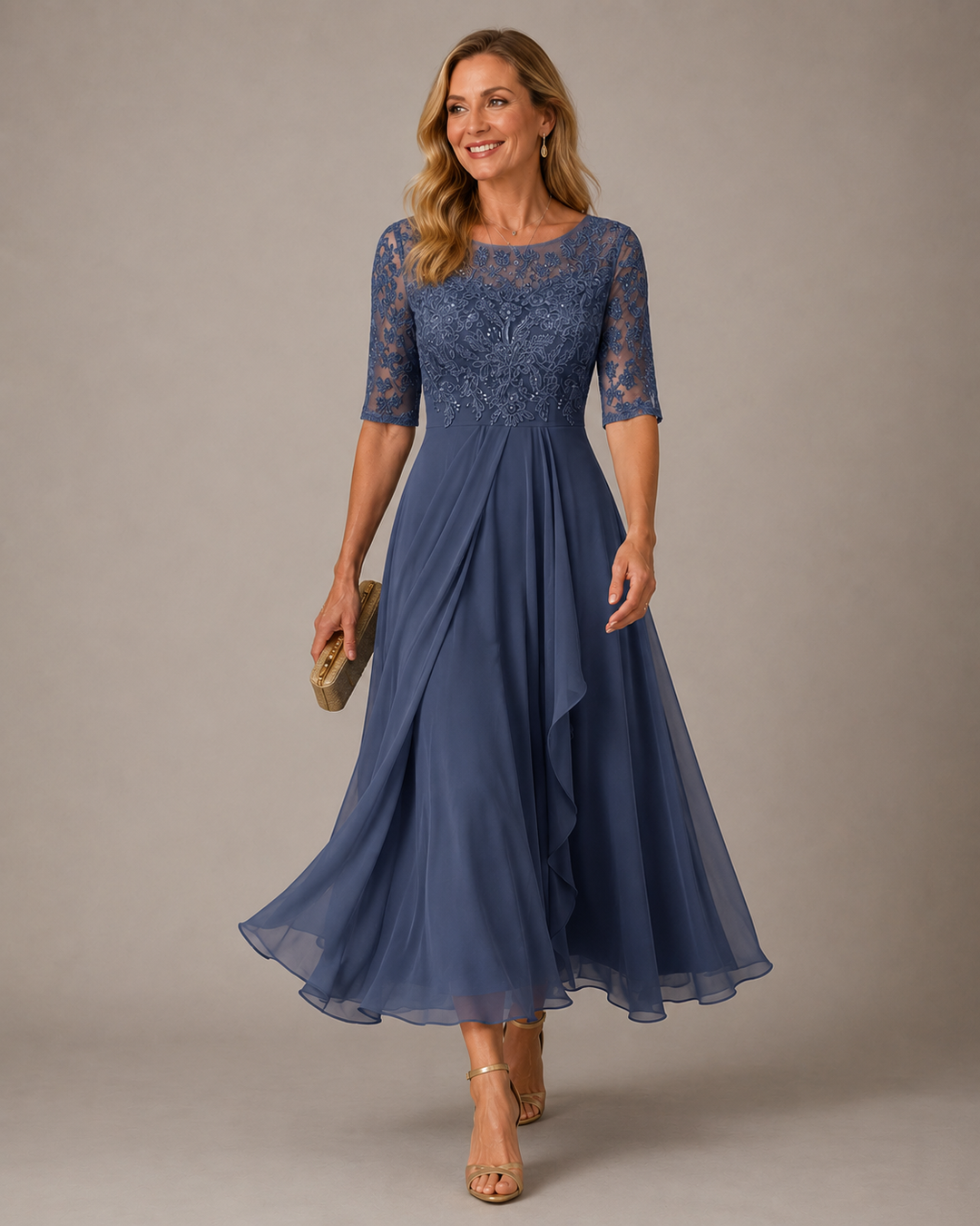 BARBARA | Csipkés midi ruha