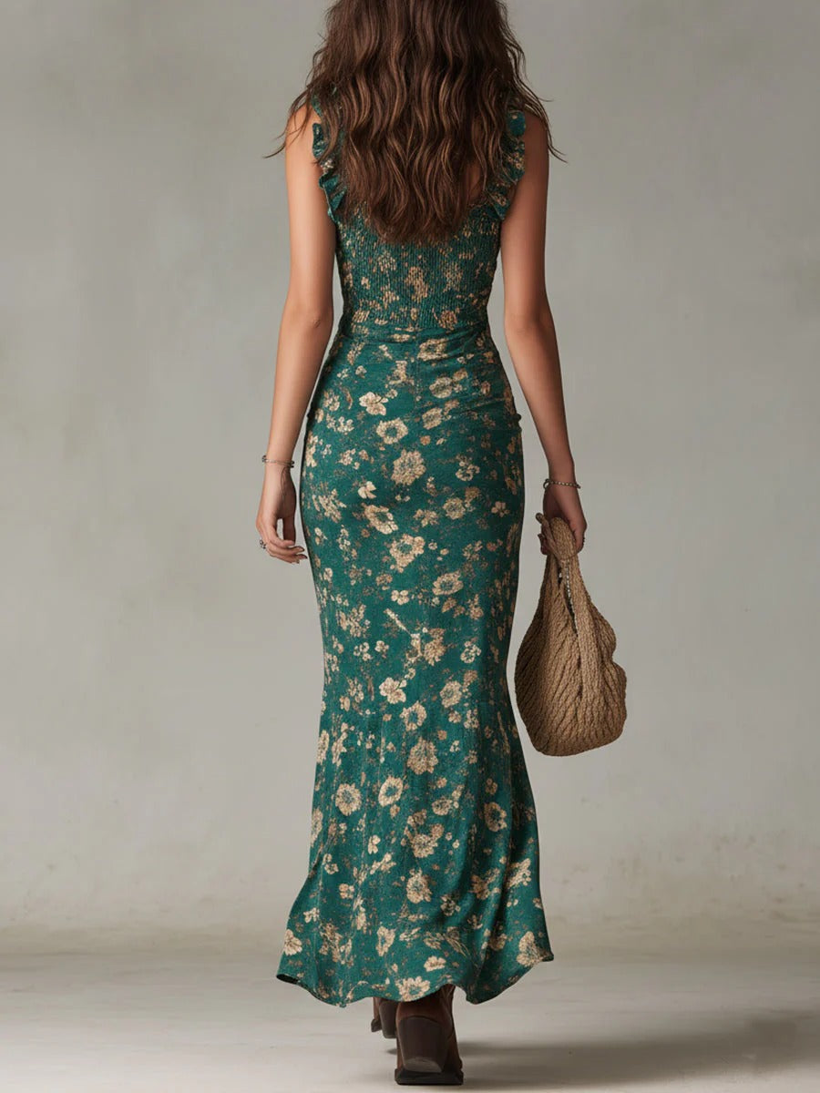 ALÍZ | Boho retro stílusú maxi ruha